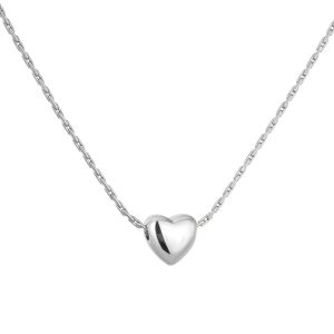 שרשרת  תליון  לב תלת מימד