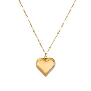 שרשרת תליון לב גדול