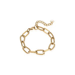 צמיד חוליות בגוון זהב